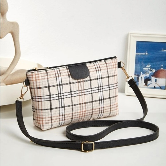 Handbags - ⚠️Clearance Plaid Pattern Square Crossbody Bag